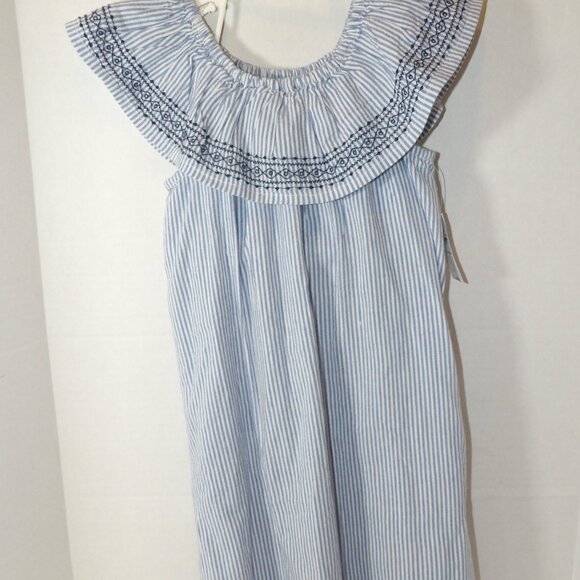 Old Navy Blue Striped Dress Girls Size 4T New with Tags - Picture 3 of 5